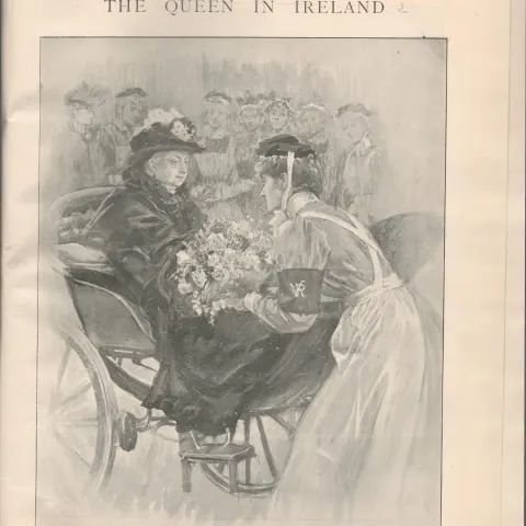 Queen Victoria Royal Tour Of Ireland Antique 1900 Edition Daily Graphic.