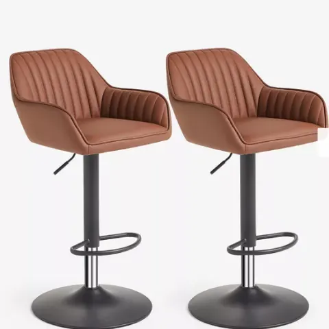Item Description  -  John Lewis
Brooks Gas Lift Adjustable Bar Chairs, Set of 2, Tan  -  Stock Numbe