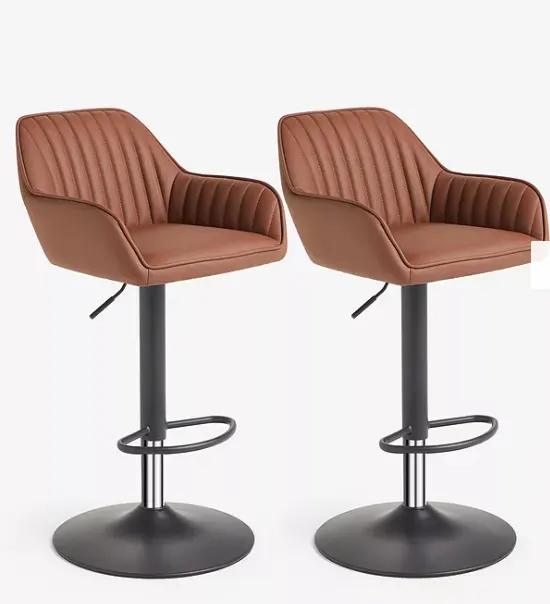 Item Description  -  John Lewis
Brooks Gas Lift Adjustable Bar Chairs, Set of 2, Tan  -  Stock Numbe