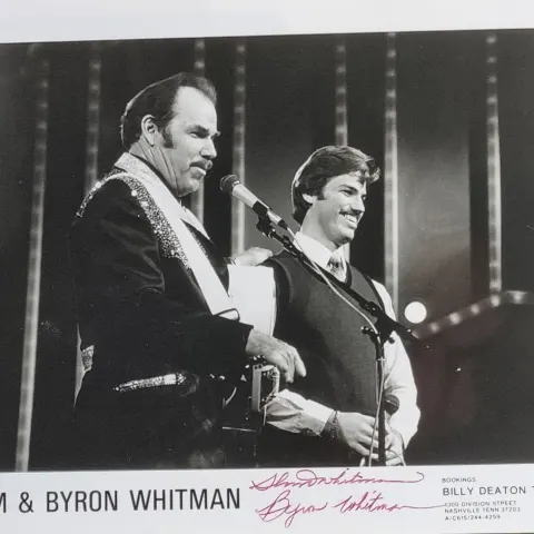 Slim & Byron Whitman Original Signatures