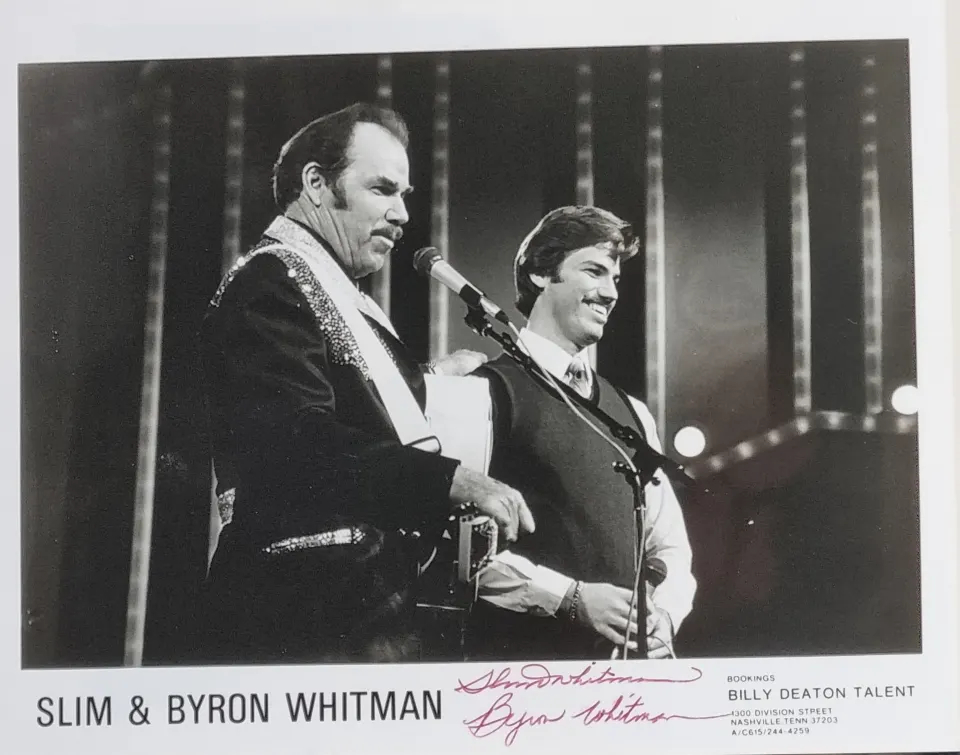 Slim & Byron Whitman Original Signatures