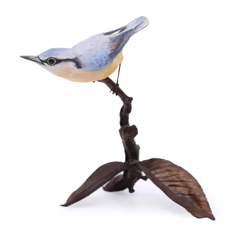 Albany Worcester County Birds Porcelain & Bronze Nuthatch