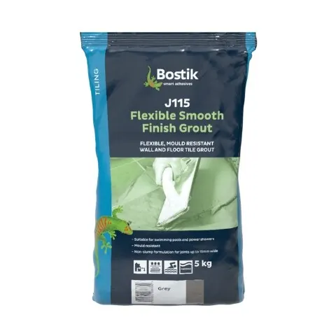Bostik Flexible Grout J115 Smooth Finish Tiles Walls & Floors Filler 5KG