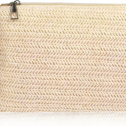 10 x Womens Straw Clutch Handbag Lb10