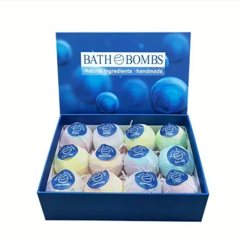 Bath Bomb Ball Set 12Pcs Dried Flower Mixed Colour Essential Oil Bath Ball Mixed Colour Floating Bal