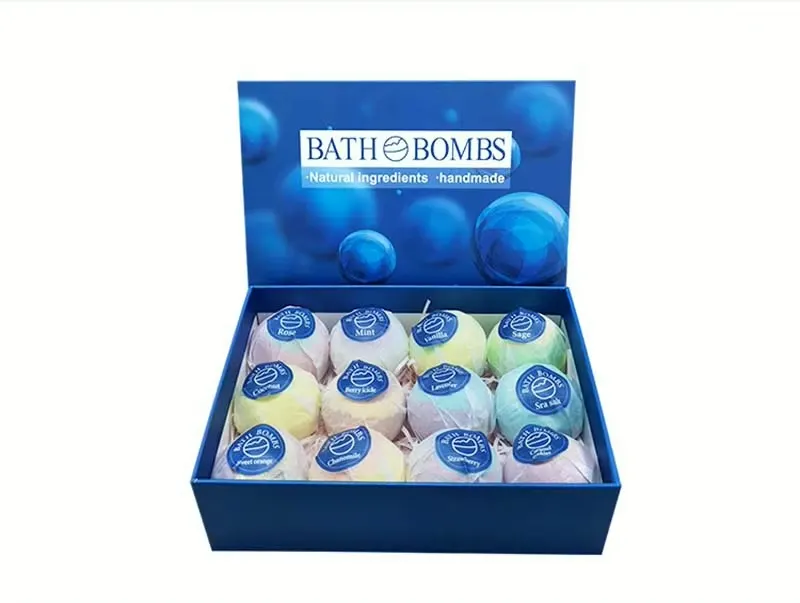 Bath Bomb Ball Set 12Pcs Dried Flower Mixed Colour Essential Oil Bath Ball Mixed Colour Floating Bal