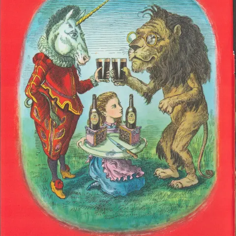 64 Years Old Alice In Wonderland Guinness Print “Alice, Lion, Unicorn”