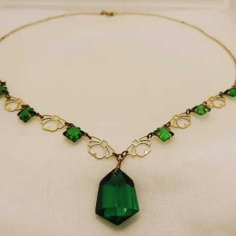Vintage Art Deco Style Necklace with Gift Box