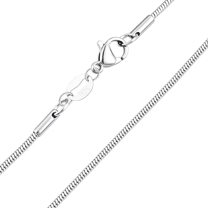 10 x 1.0mm Thick Snake Chain Choker Necklace Jewellery L12a