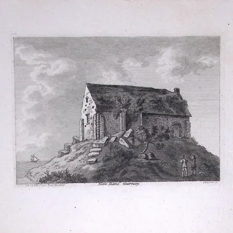 Guernsey Notre Dame Francis Grose Rare 240 Years-Old Copper Engraving-16