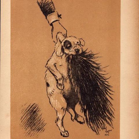 Cecil Aldin Antique Lovable Scamp Of a Terrier illustration A Dog Day -13.