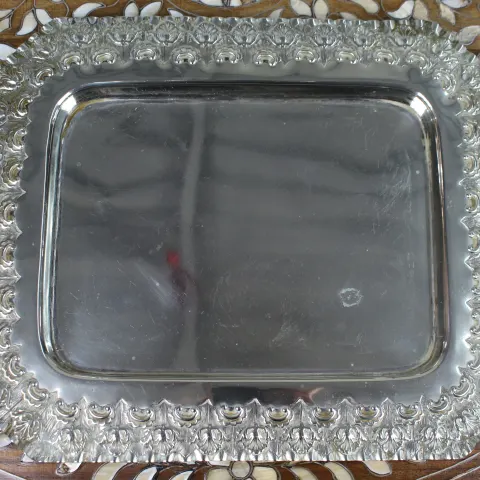 Late Victorian Silver Plated Serving Tray