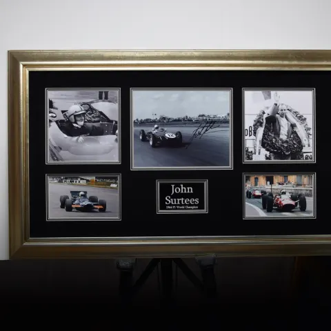 JOHN SURTEES original signature presentation.