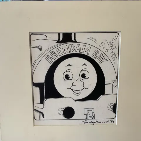 Thomas The Tank Engine & Friends Original Artwork, Signed By Timothy Marwood Engine