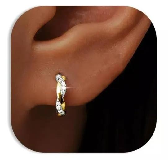 10 x Hoop Earrings L14a sku-4251