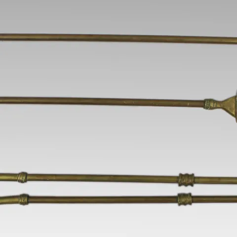 Antique Brass Fire Irons – Three Piece Set – c.1900