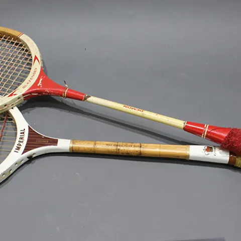 Pair of Vintage Squash Rackets Imperial & Slazenger