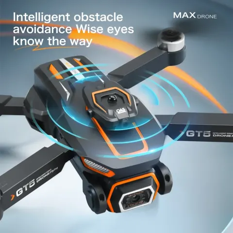 GT5 Brushless 8K Mini Drone Professional HD Dual Camera Obstacle Avoidance No GPS Optical Flow Posit