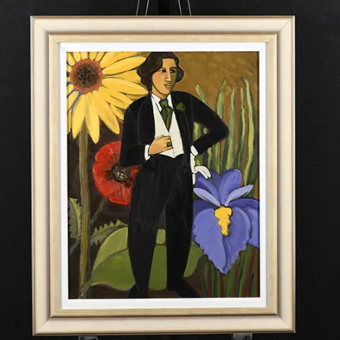 "Oscar" Original Oil On Canvas By American Artist Marsha Hammel
