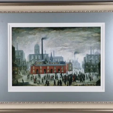 L.S. Lowry Limited Edition "An Accident" One of Only 99 Published