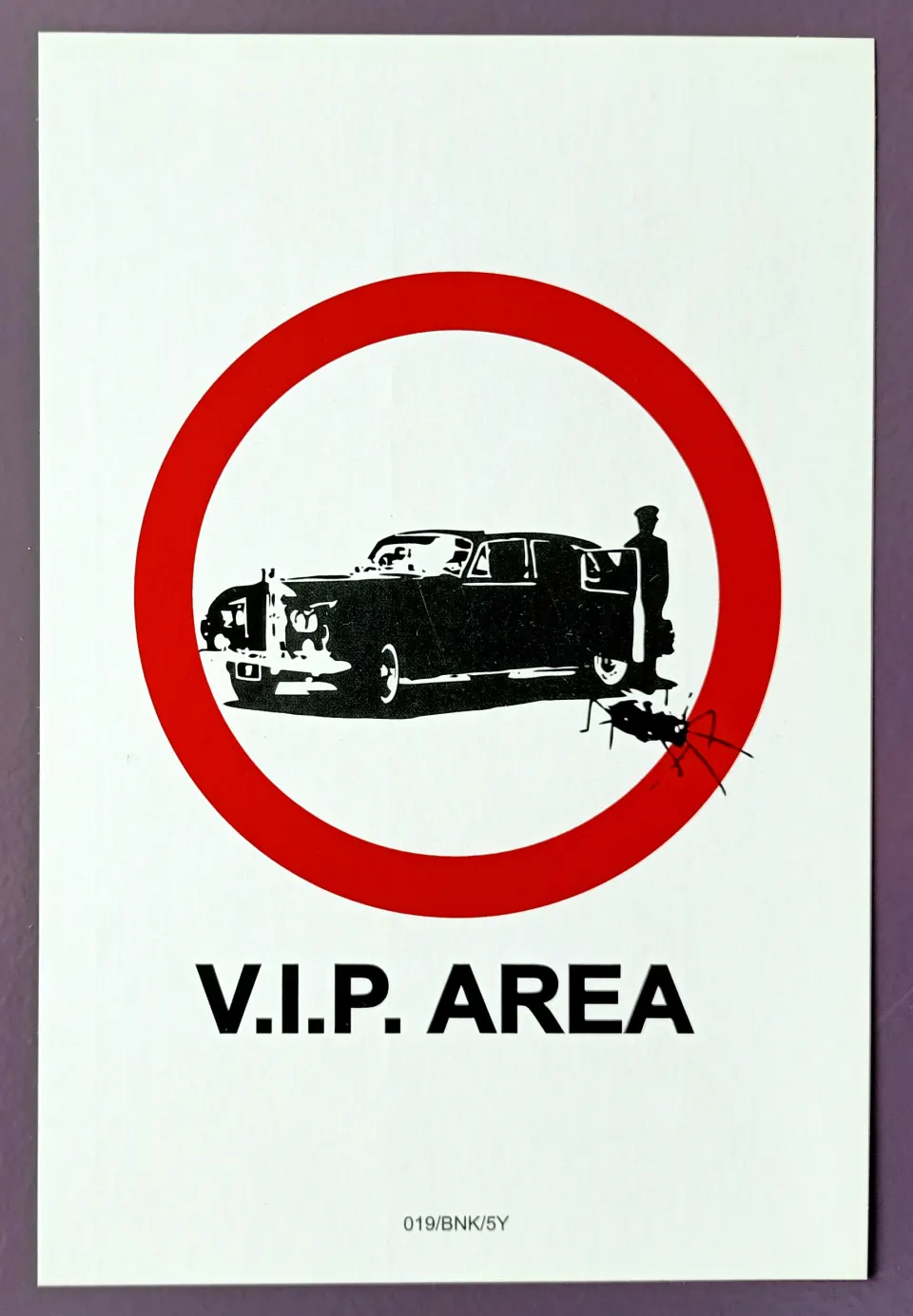 Banksy V.I.P. AREA Sticker 2004 SOLD OUT! (#0457)