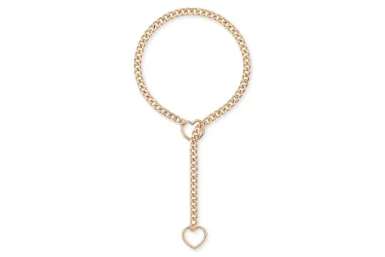 13 x Womens Heart O-ring Slip Chain Necklace L11a