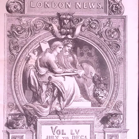 The Illustrated London News Antique Bound Edition July-Dec 1869 Over 650 Pages.