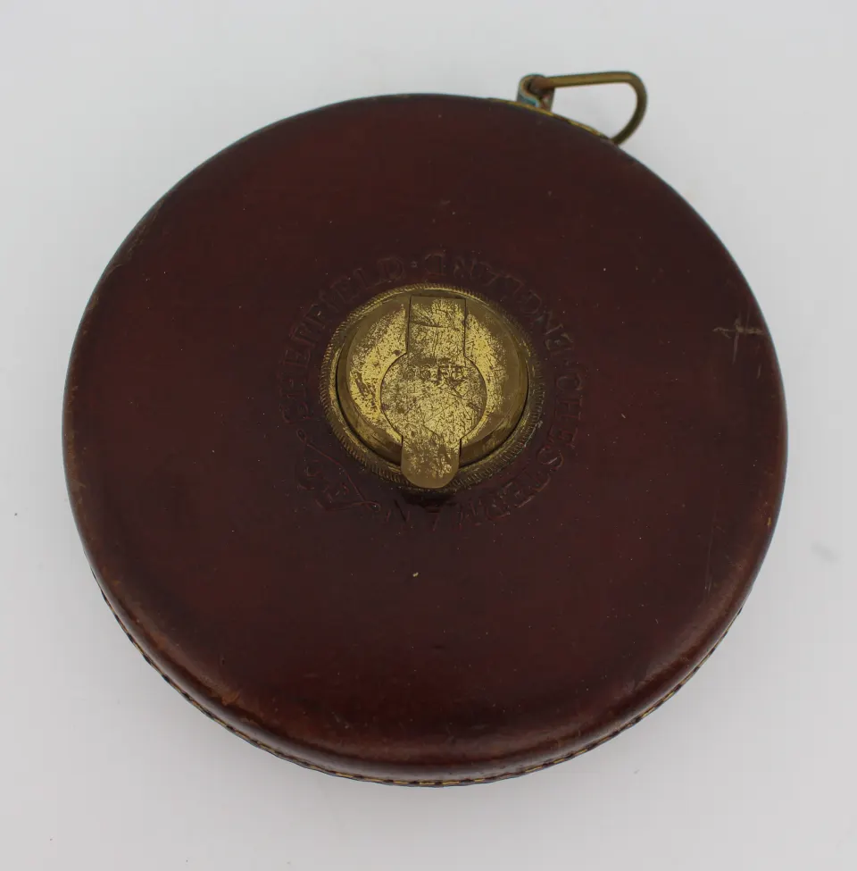 Vintage Leather Chesterman Sheffield Tape Measure