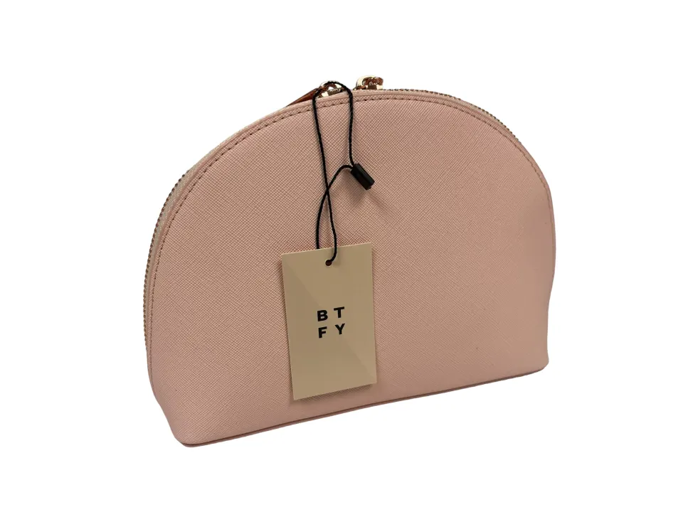 5 x Pink Half Moon Clutch Bag