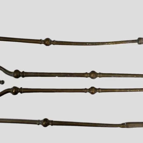 Antique Set of Brass Fire Irons | English, Late 19th Century