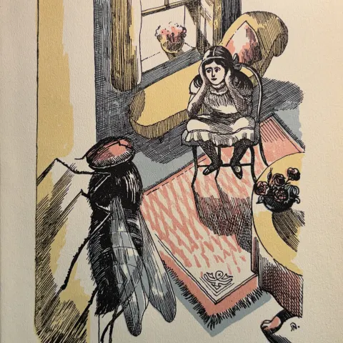 Vintage 1931 Original John Nash Lithograph Free UK Post. Matted