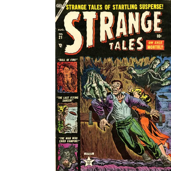 Strange Tales 1940’s/50’s  Horror Cover Metal Wall Art-5