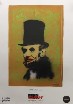 BANKSY (born 1974) Abe Lincoln - Offset Lithographic Poster produced by The Palace of Culture Sicily