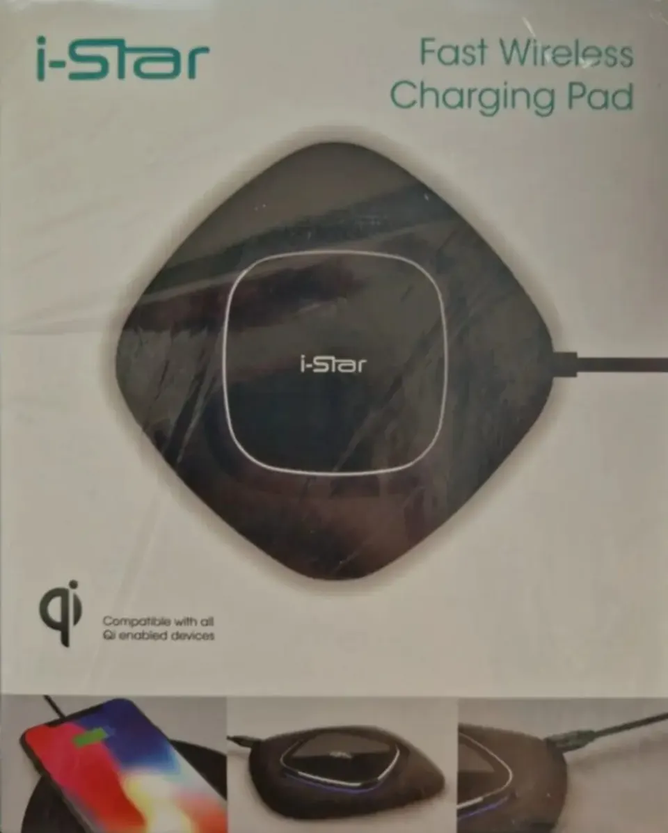 I-STAR FAST WIRELESS PHONE CHARGING PAD 10W QI CHARGING Base