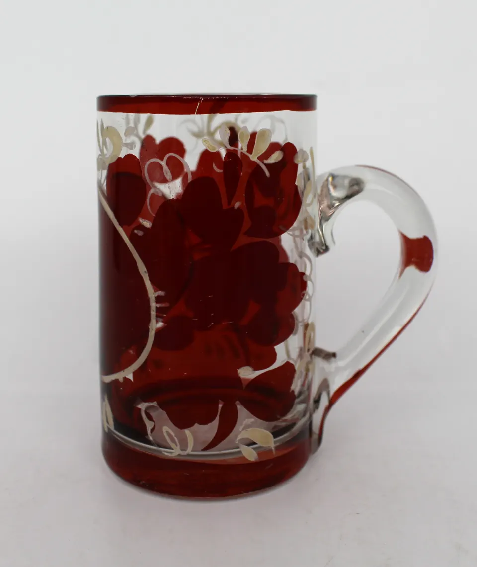 Antique Early 19th Century English Glass Tankard