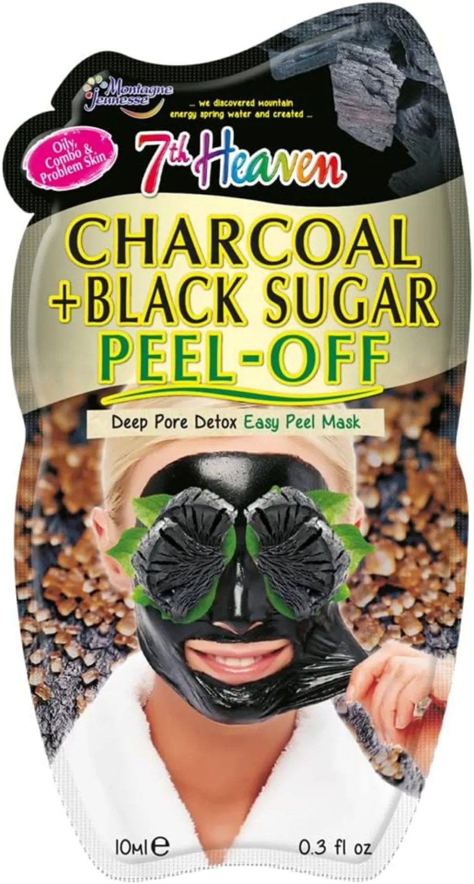 50 x 7th Heaven Charcoal And Black Sugar Peel Off Masks