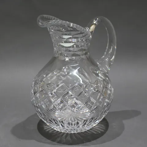 English Cut Glass Crystal Water Jug
