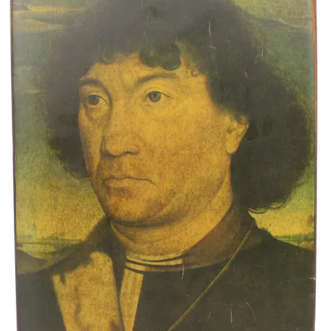 Hans Memling Portrait of a Man Panel Style Wall Hanging