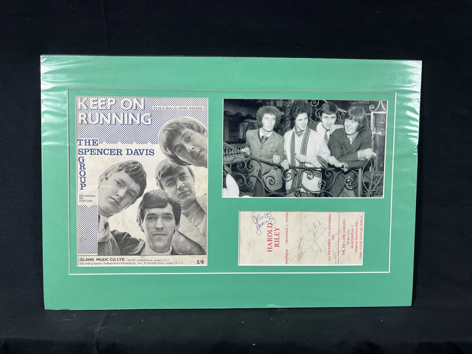 Spencer Davis Group Signed With Sheet Music