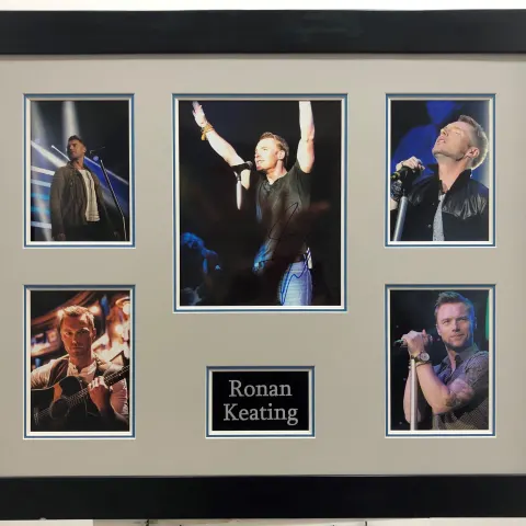 RONAN KEATING framed original signature presentation