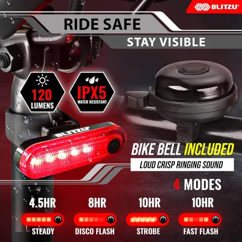 Gator 320 Bike Lights, Bicycle Light Front and Back RRP £23.99