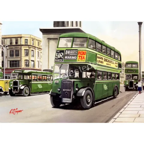 Dublin CIE Bus O'Connell St Metal Wall Art