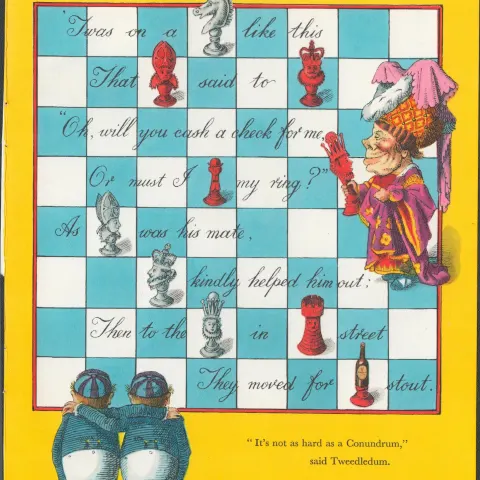 64 Years Old Alice In Wonderland Guinness Print "White Rabbit & Duchess"