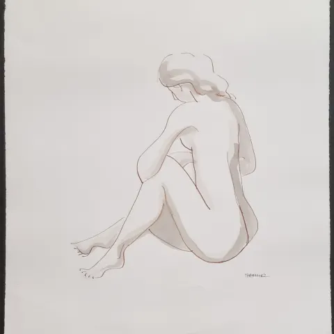 Marsha Hammel Original Ink Sketch