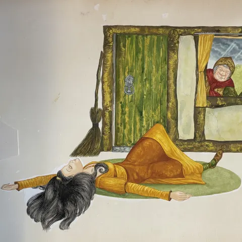 Snow White Original Vintage 1970's Book Artwork & COA & Copy of Page Free Post In UK