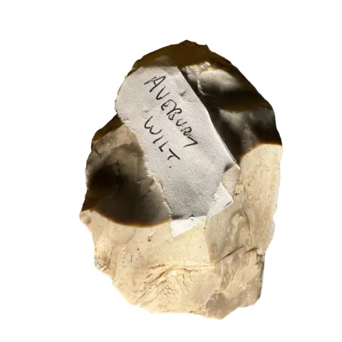 Antiquities: English Neolithic Stone Age chopping tool "Avebury, Wilts"