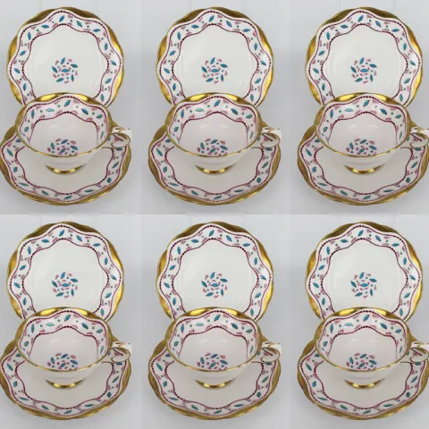 Set of 5 Grosvenor Jackson & Gosling Horentine Trios c.1910
