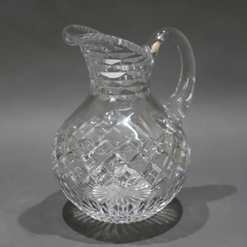 English Cut Glass Crystal Water Jug