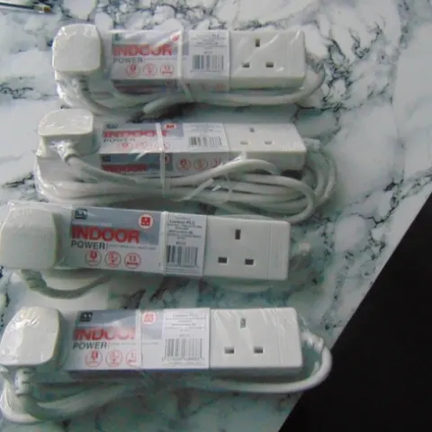 AZ126. 4 Brand new 3 socket 3 meter extension