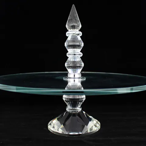 Crystal Display Stand Cake Plate